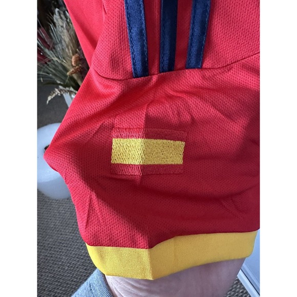 ADIDAS SPAIN HOME WC2002 L RAUL GONZALEZ ORIGINAL JERSEY SHIRT - Picture 6 of 7